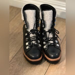 Marc Fischer Shearling Lace-up Boot